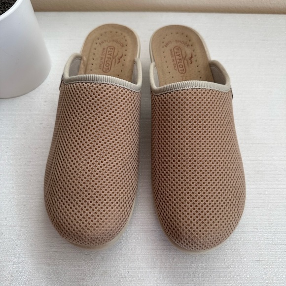 Fly Flot Nude Mesh Anatomic Leather Insole Comfy Mules Women’s EU41 US9.5 Italy - Picture 2 of 13
